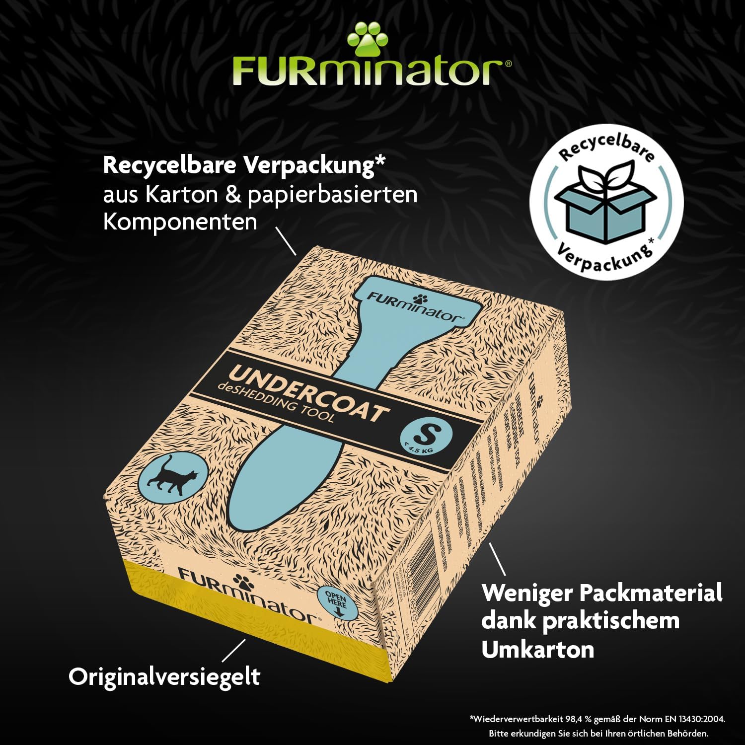 Thumbnail 6 de FURminator deShedding-Tool Katze Größe S Kurzhaar – Katzenbürste zur Entfernung der Unterwolle