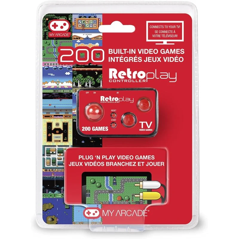 Detalle de My Arcade RetroPlay 200 Games: Consola Retro con 200 juegos integrados y salida AV