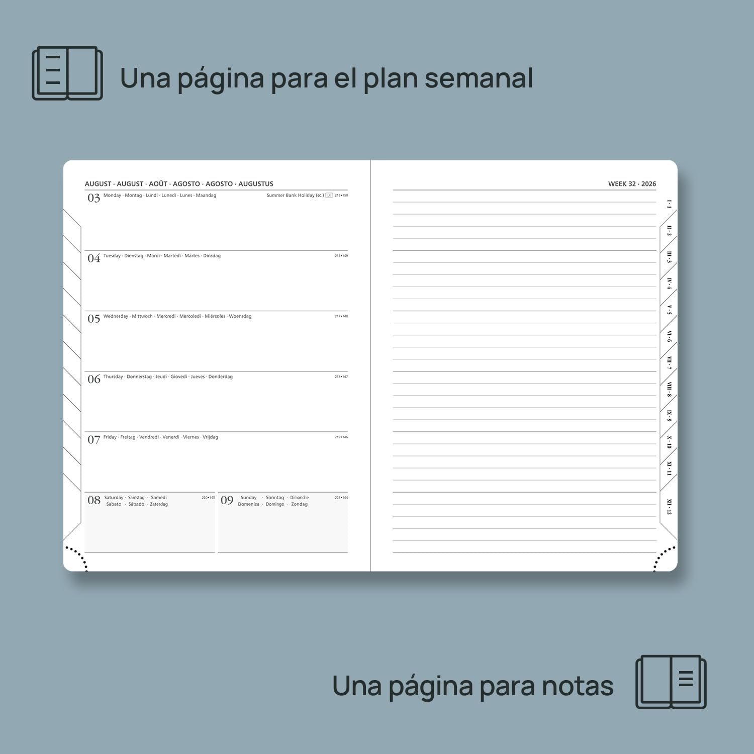 Thumbnail 2 de POPRUN Agenda 2026 Semana Vista 16 x 10,5 cm