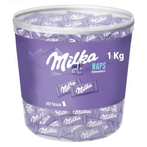 Detalle de Milka Naps Alpenmilch, 1 kg – zarter Schokoladengenuss mit Alpenmilch