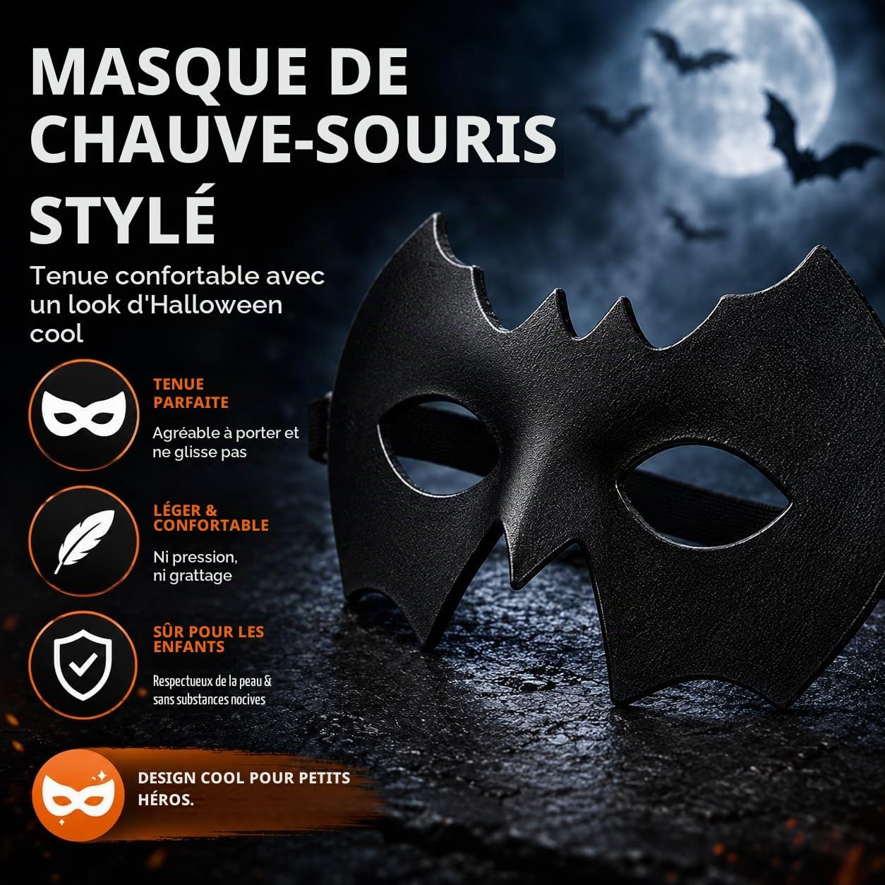 Detalle 1 de TK Gruppe Timo Klingler Halloweenkostuums voor kinderen: pompoen, geest, skelet of vleermuis