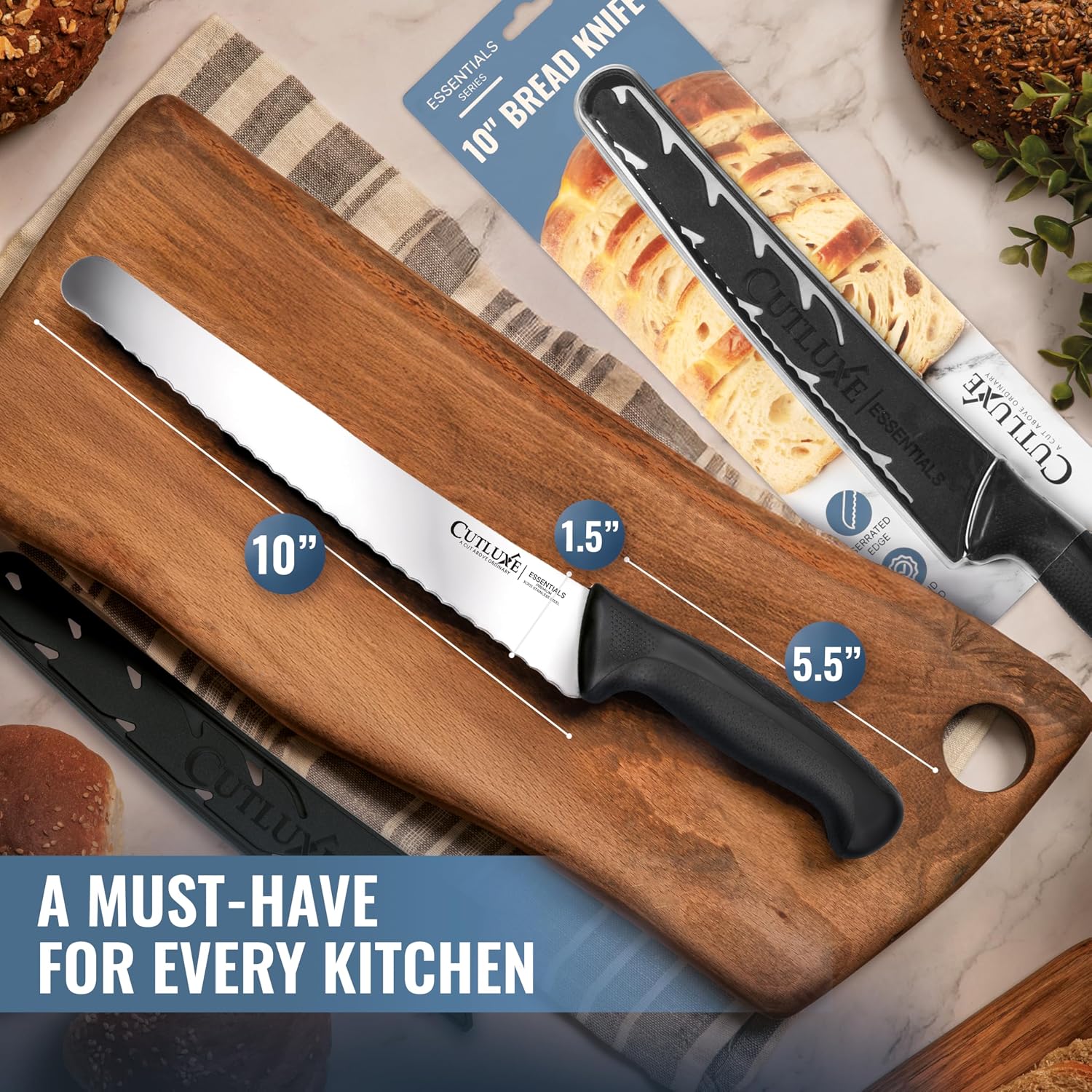 Detalle de Cutluxe Bread Knife 10-inch