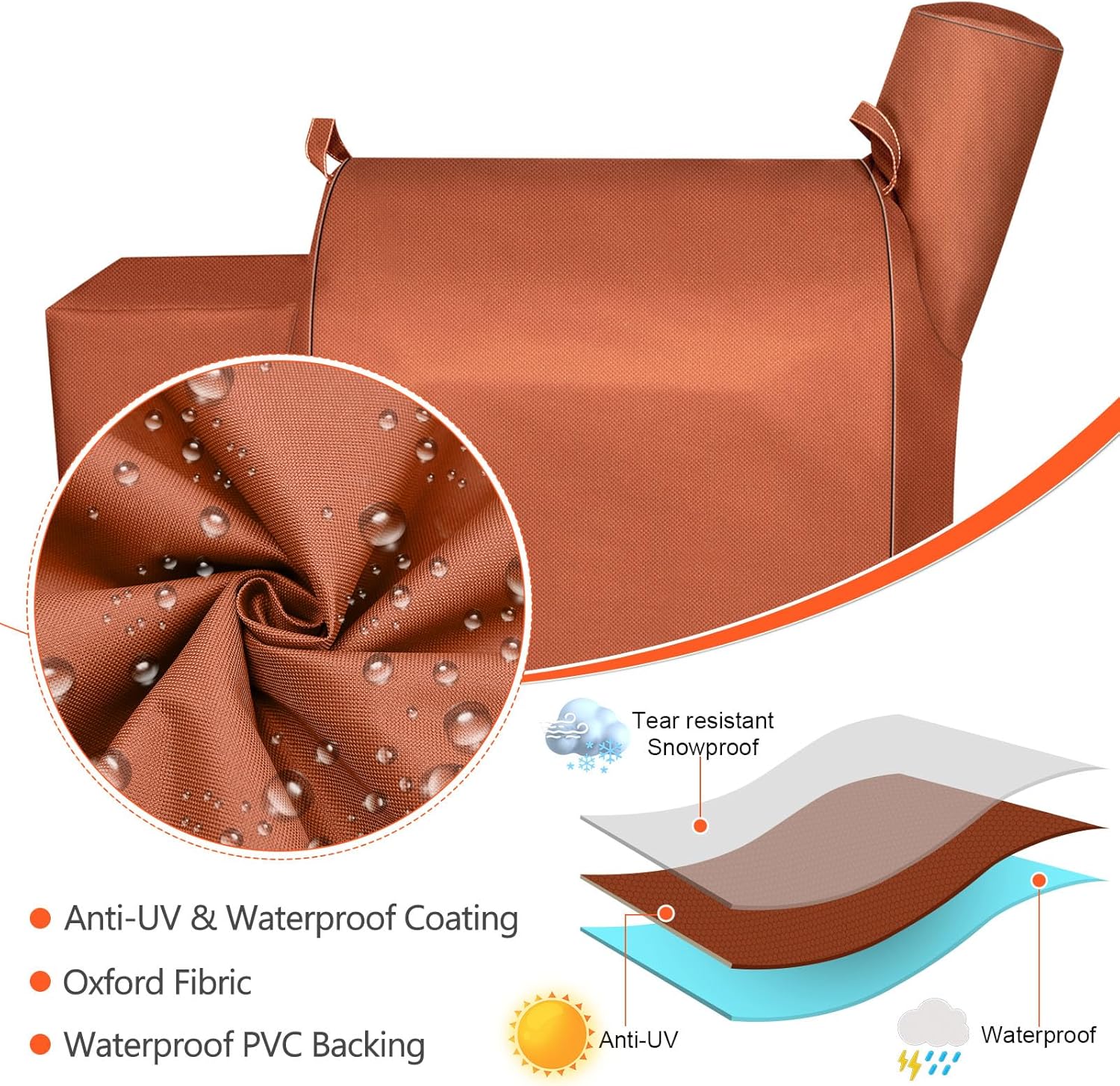 Thumbnail 3 de QuliMetal Grill Cover for Traeger Pro 22 & 575 Series – Heavy-Duty 600D Waterproof Cover with Windproof Drawstrings
