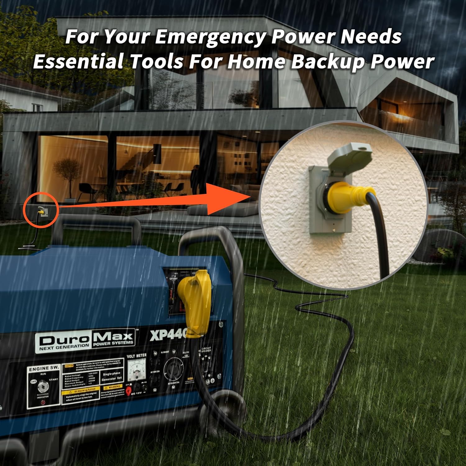 Thumbnail 5 de PlugSaf 50 Amp Generator Cord, 25FT 50A RV Extension with Twist Lock (NEMA 14-50P/SS2-50R)