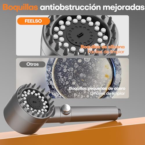 Thumbnail 8 de FEELSO Alcachofa de Ducha con Filtro de 15 Capas: alta presión, antical y ahorro de agua
