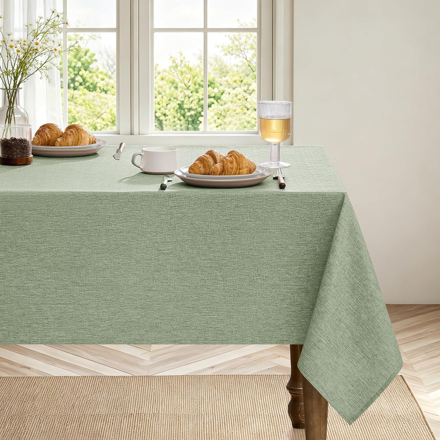 Detalle 2 de Decorelia Rectangular Tablecloth, 60 x 84 Inch