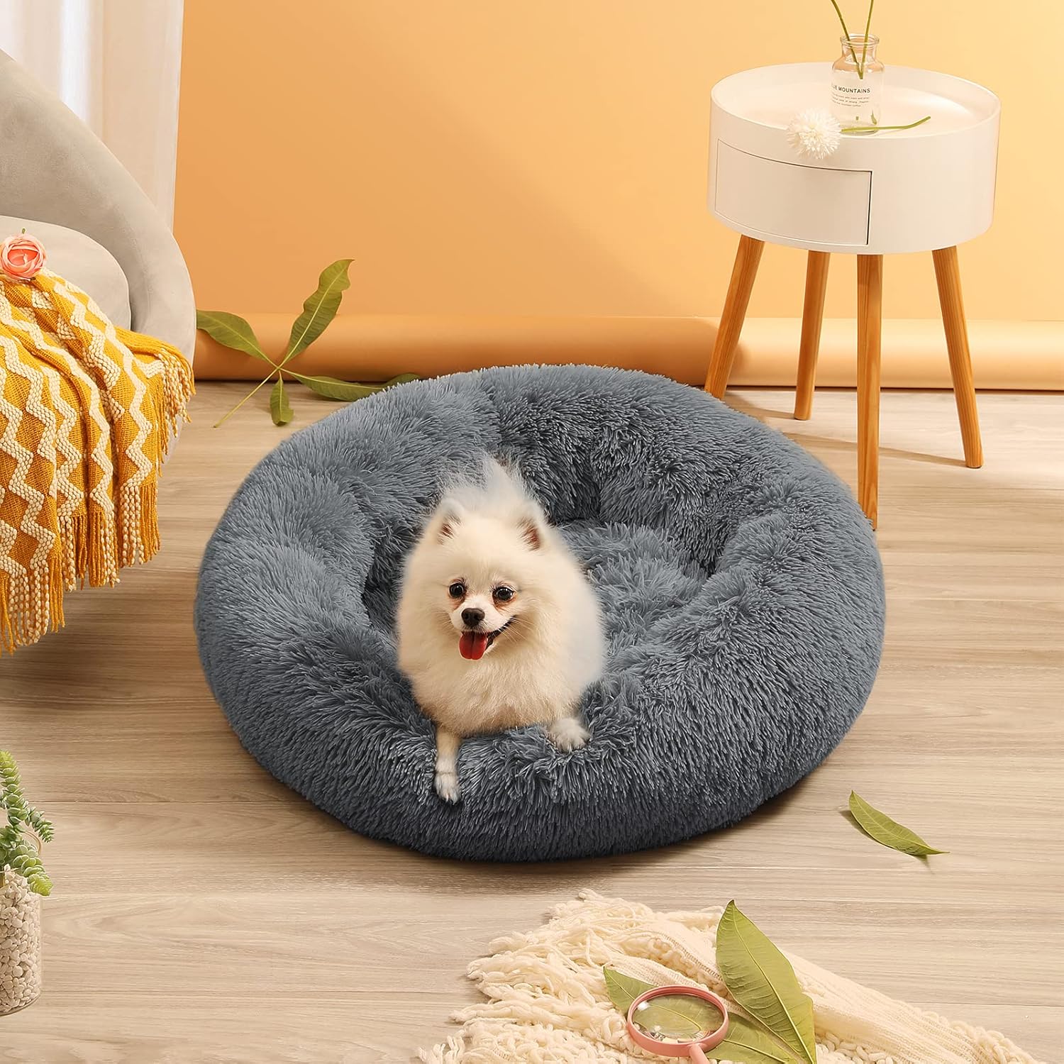 Thumbnail 5 de YOJOGEE Calming Donut Dog Bed 60×60cm