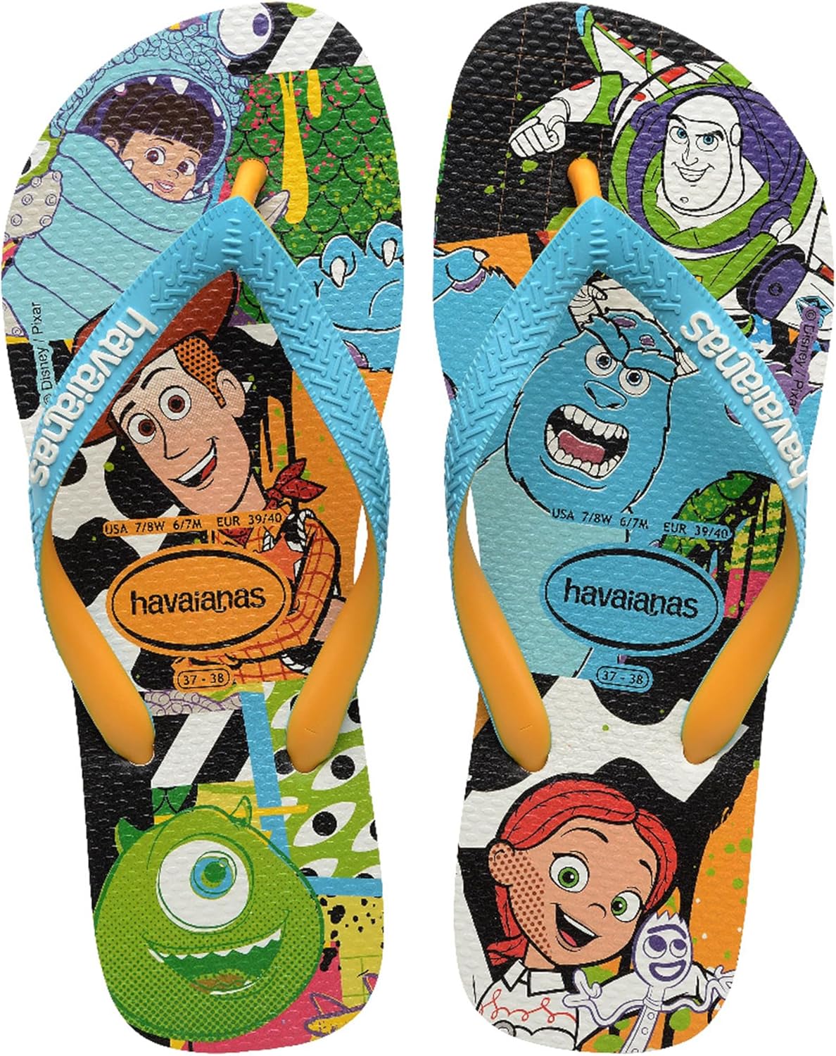 Detalle de Havaianas Infradito Disney Eleganti – Unisex Adulto, Comfort e Stile con Disegni Disney e Pixar