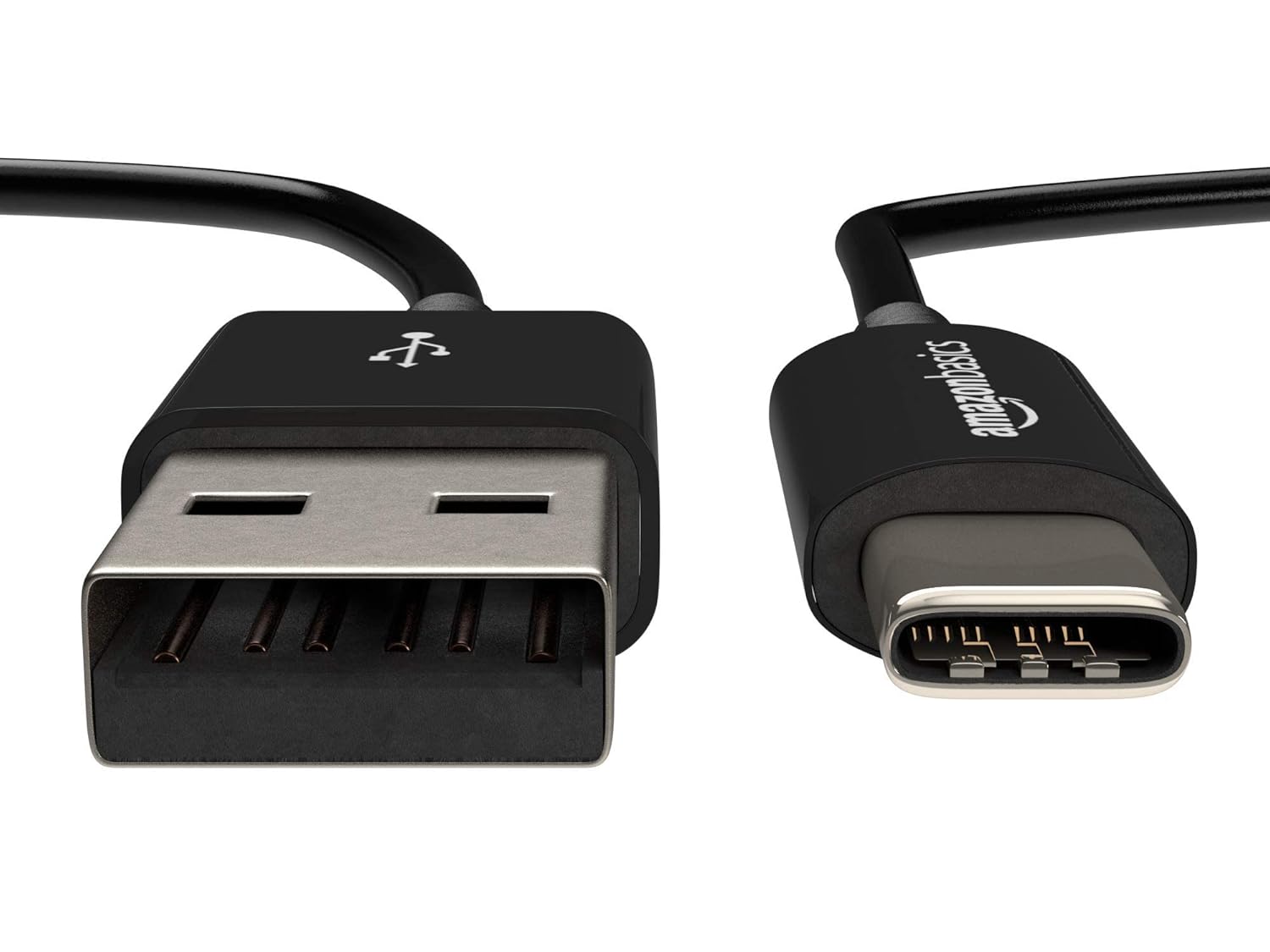 Detalle de Amazon Basics USB-C to USB-A 2.0 Fast Charger Cable (0.9 m) – USB-IF Certified