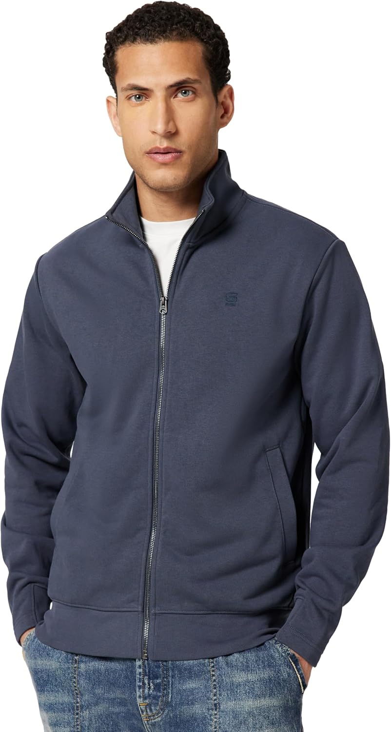 Detalle de G-Star Uomini Nifous Zip Thru Sweater: stile urbano e comfort daily