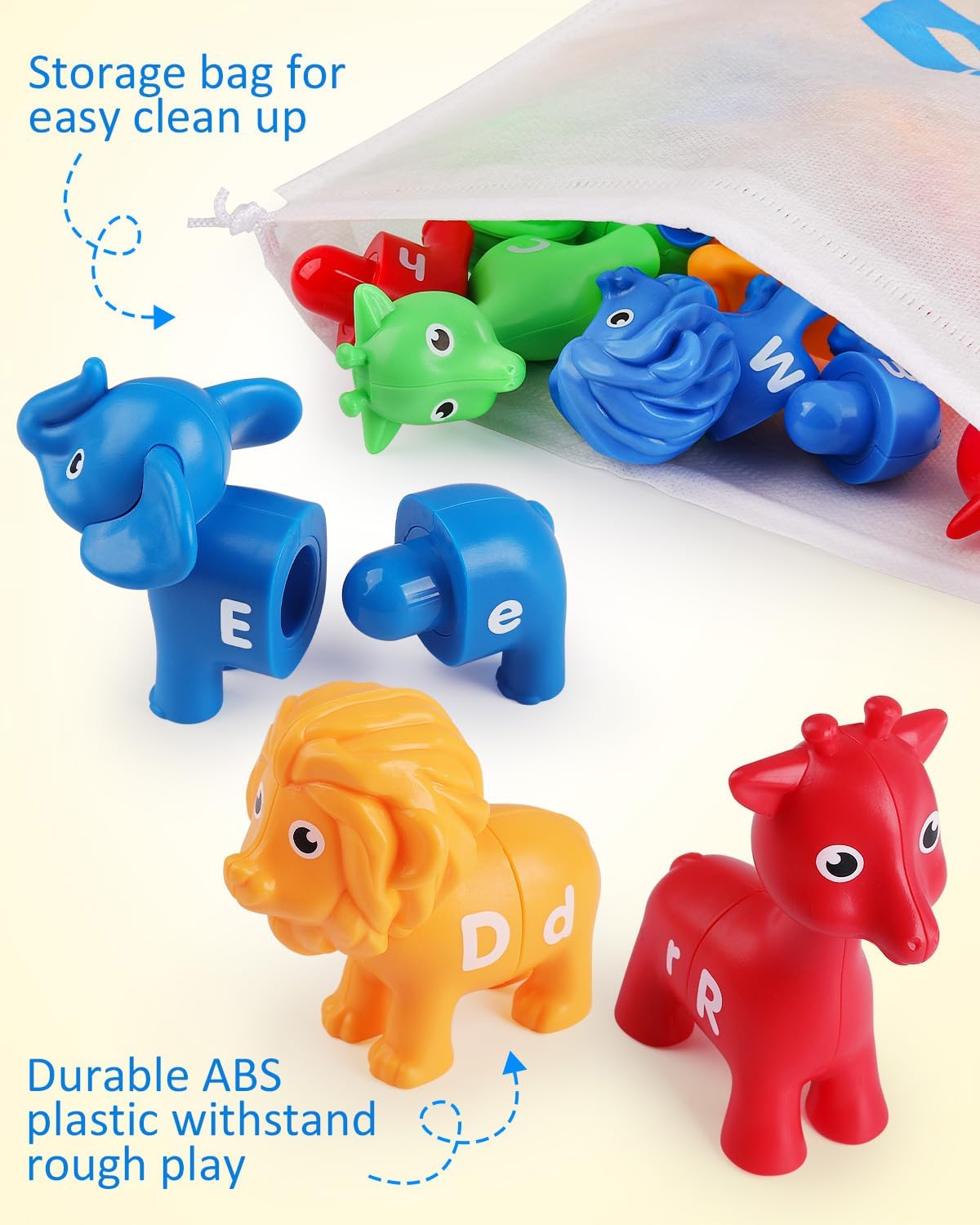 Thumbnail 5 de Coogam ABC Animal Alphabet Matching Game 26 pcs 🧩