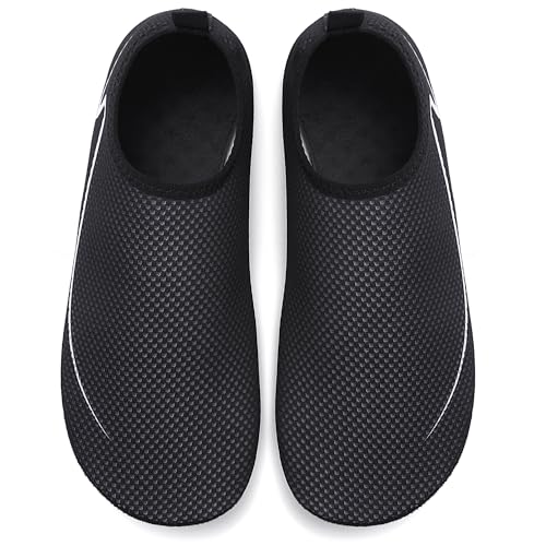 Thumbnail 7 de gitzing Water Shoes for Women & Men – Quick-Dry Barefoot-Feel Aqua Socks (Black, 12.5 UK/47 EU)