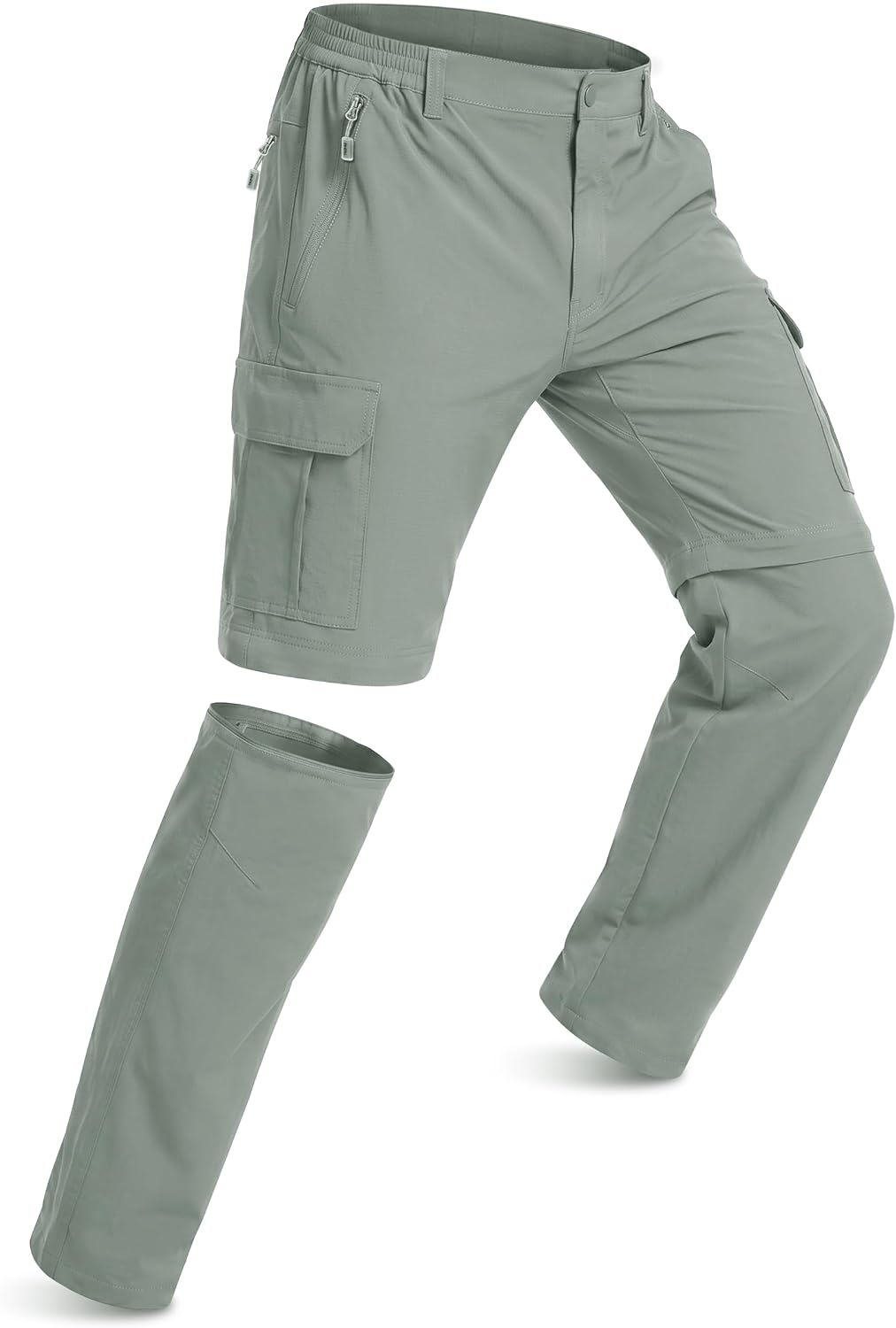 Detalle de NATUVENIX Men's Hiking Pants Nylon-Spandex