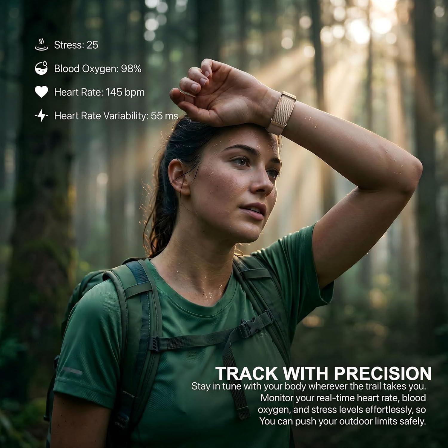 Thumbnail 1 de EGQINR Smart Bracelet for Women: Ultra-Thin Fitness Tracker with 20–30 Day Battery