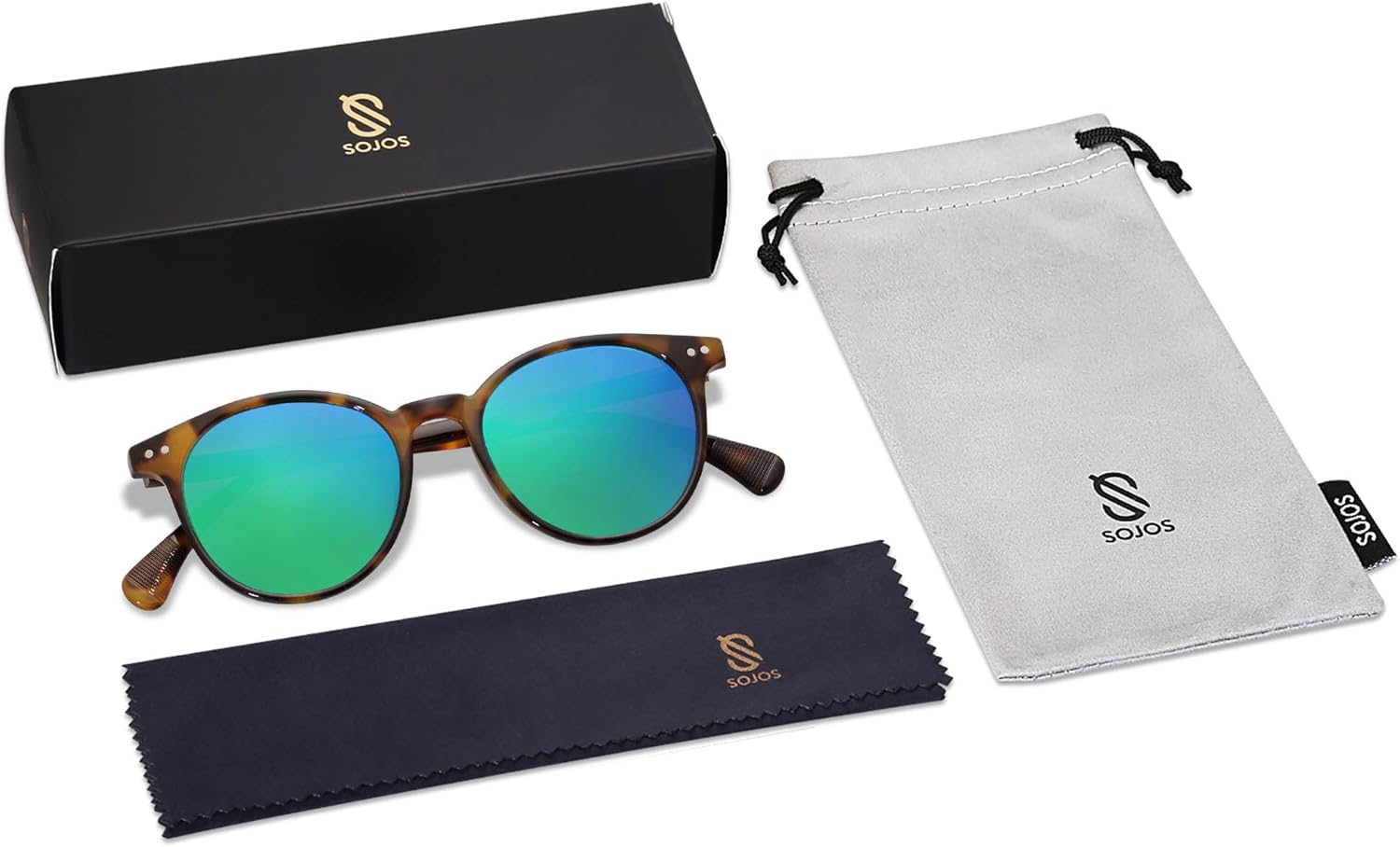 Thumbnail 4 de SOJOS Polarisiert Runde Sonnenbrille MAY SJ2113 – UV400 Schutz, Polarisierte Gläser