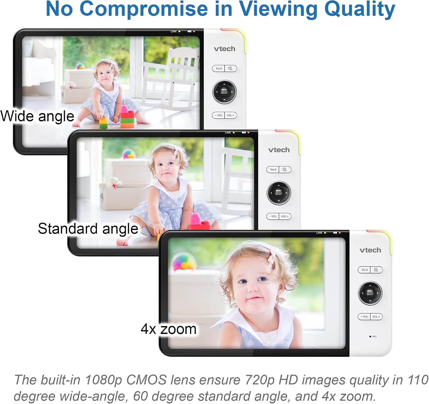 Thumbnail 6 de VTech VM919HD Baby Monitor with Camera – 7" HD Display, 360° Pan & Tilt