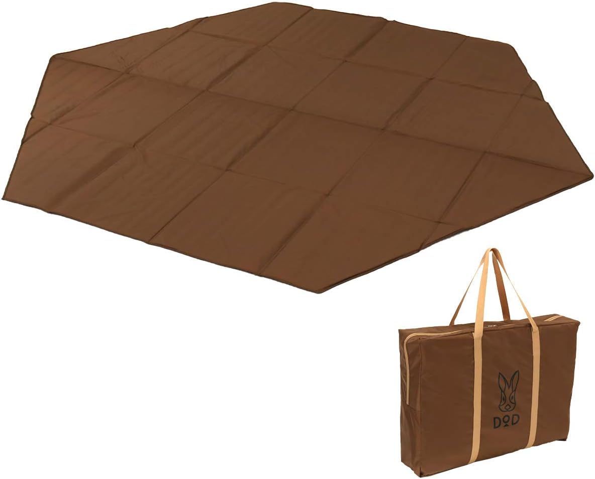 Detalle de DOD ワンポールテント・キノコテント・ヤドカリテント用マット 厚さ6mm、270×232cm