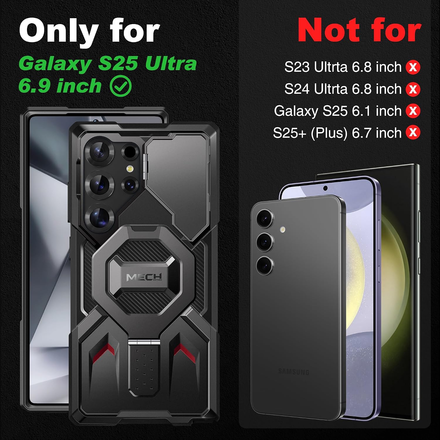 Detalle 2 de TONGATE S25 Ultra Magnetic Case 6.9"