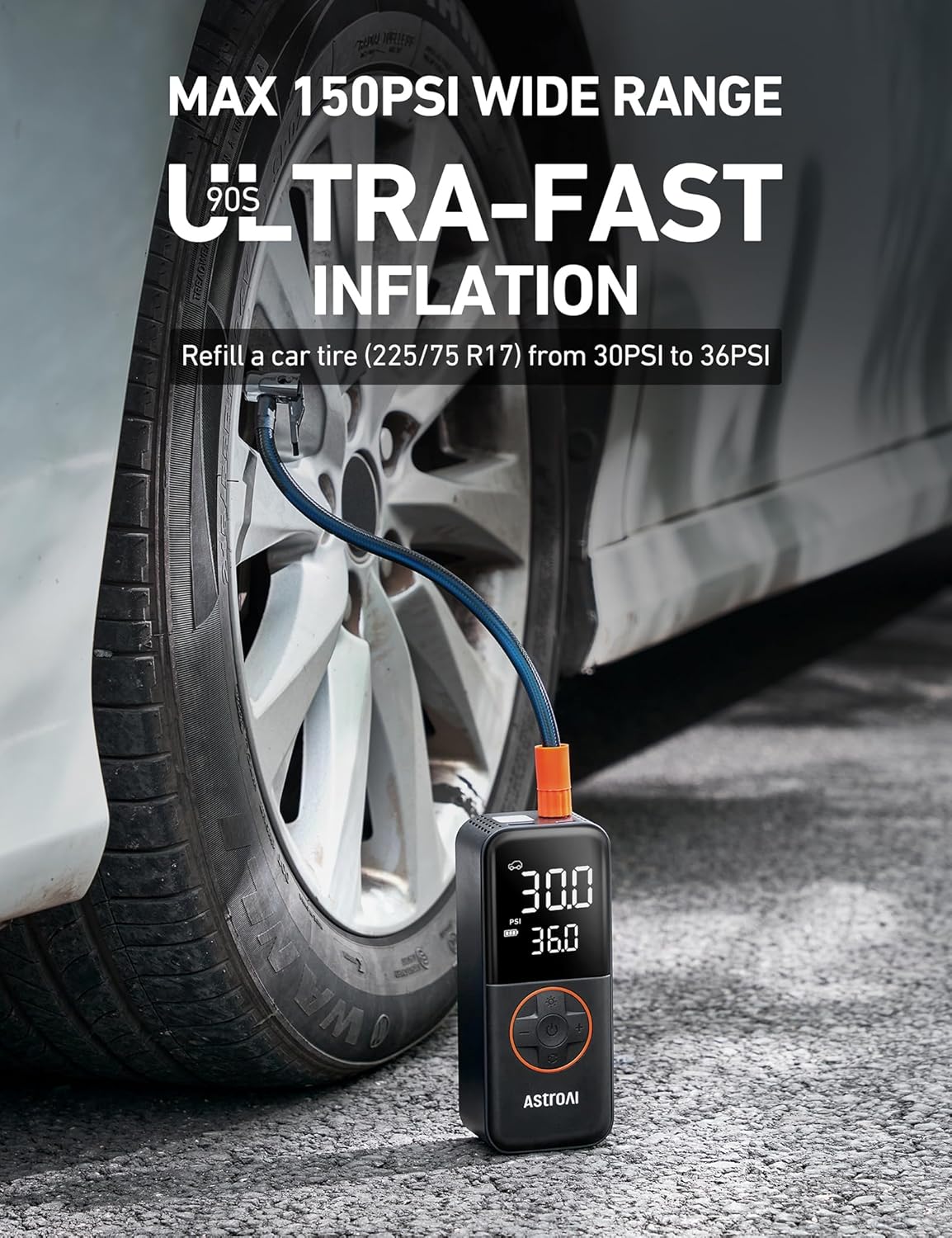 Thumbnail 3 de AstroAI L4 Tire Inflator 6600mAh