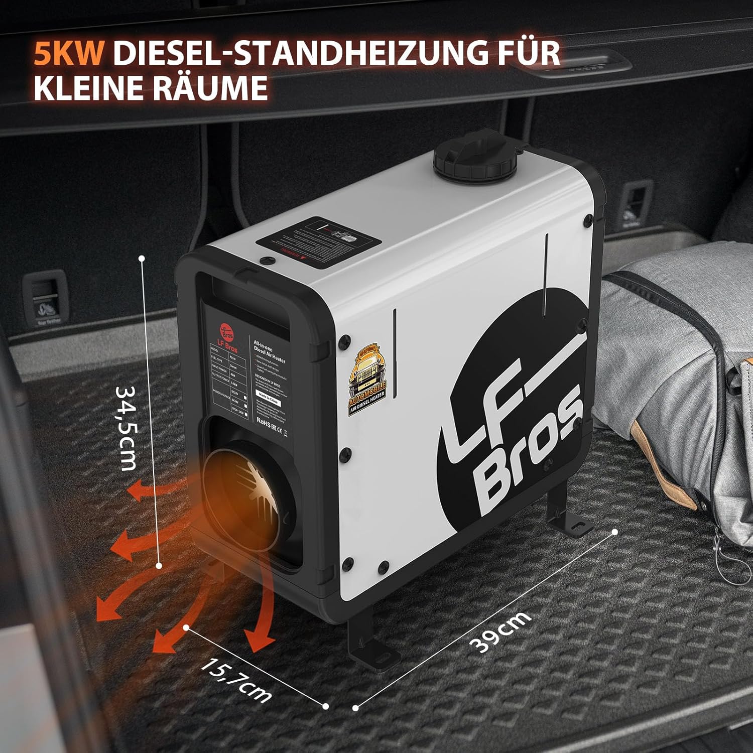 Detalle 2 de LF Bros Kompakte Dieselheizung 5 kW