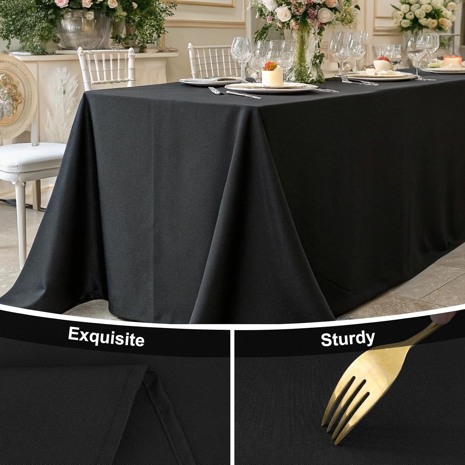 Detalle 2 de Smiry Rectangle Table Cloth, 60x84 📐