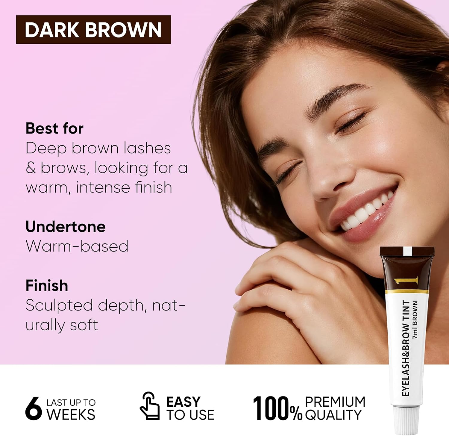 Thumbnail 1 de 2CHILL Eye Brow & Lash Colour Kit, Dark Brown Cream Tint