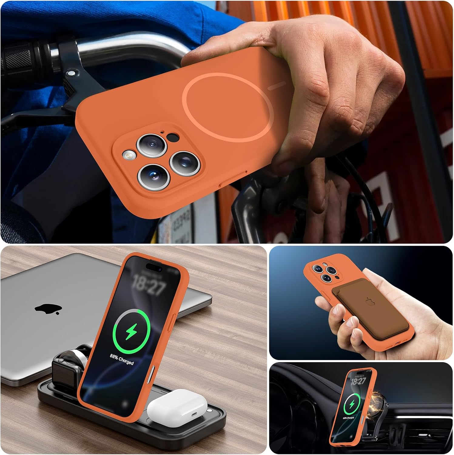 Thumbnail 5 de EXZLLEN 16 Pro Max Magnetic Silicone Case 3.0mm