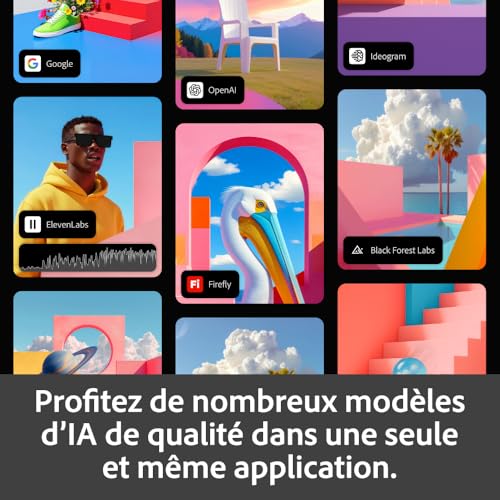 Detalle 2 de Adobe Firefly Standard incl. IA vidéo, Abonnement 12 mois — 2000 Crédits IA