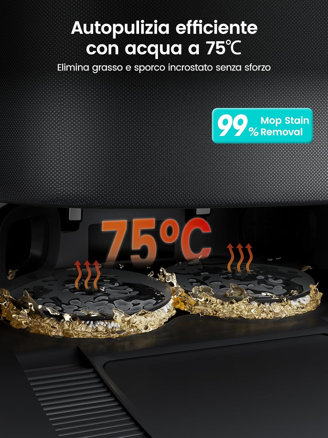 Thumbnail 5 de Lefant M3 Ultra robot aspirapolvere lavapavimenti con mappatura laser dToF 360°, 23.000Pa e autosvuotamento (nero)