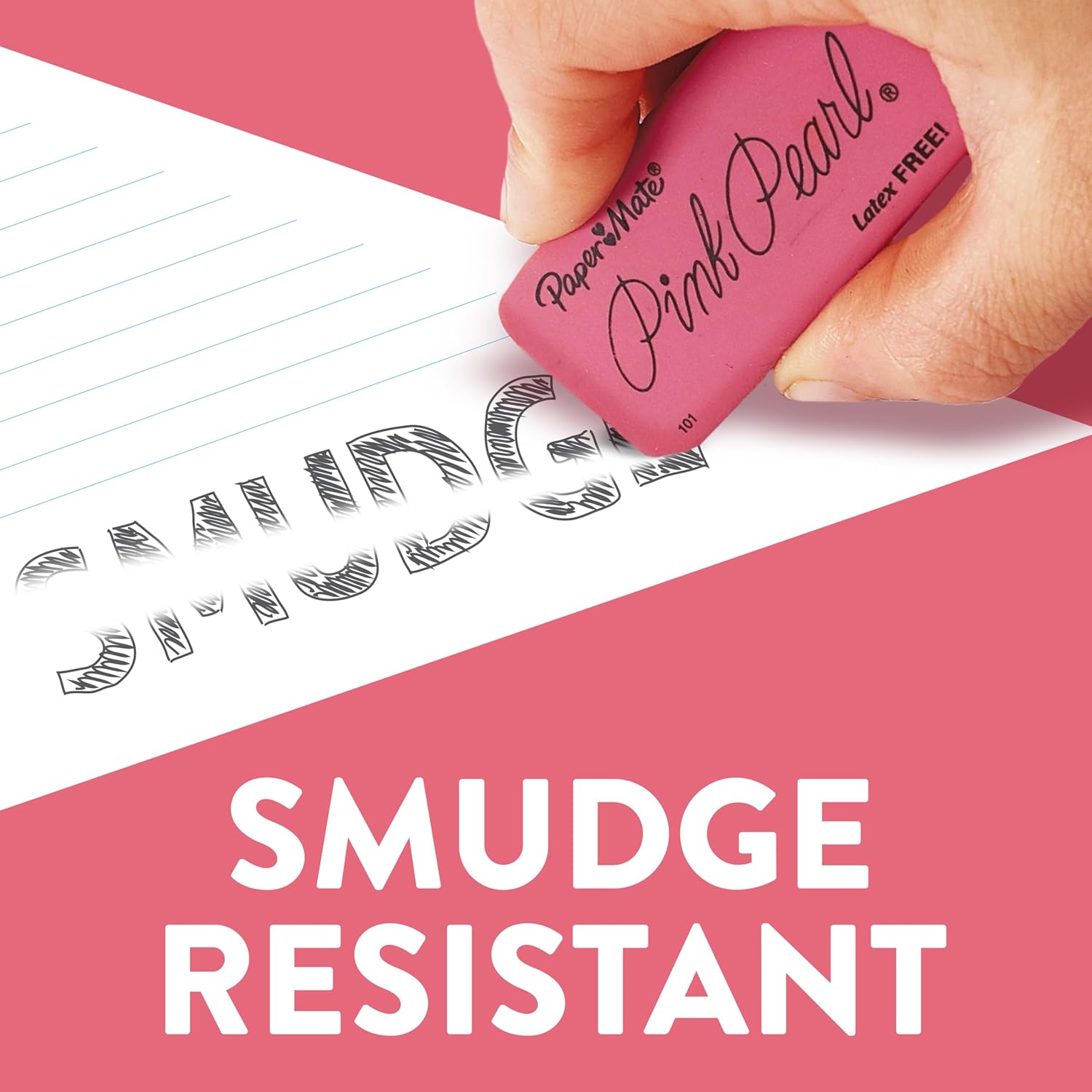 Thumbnail 3 de Paper Mate Pink Pearl Medium Erasers 24 ✏️