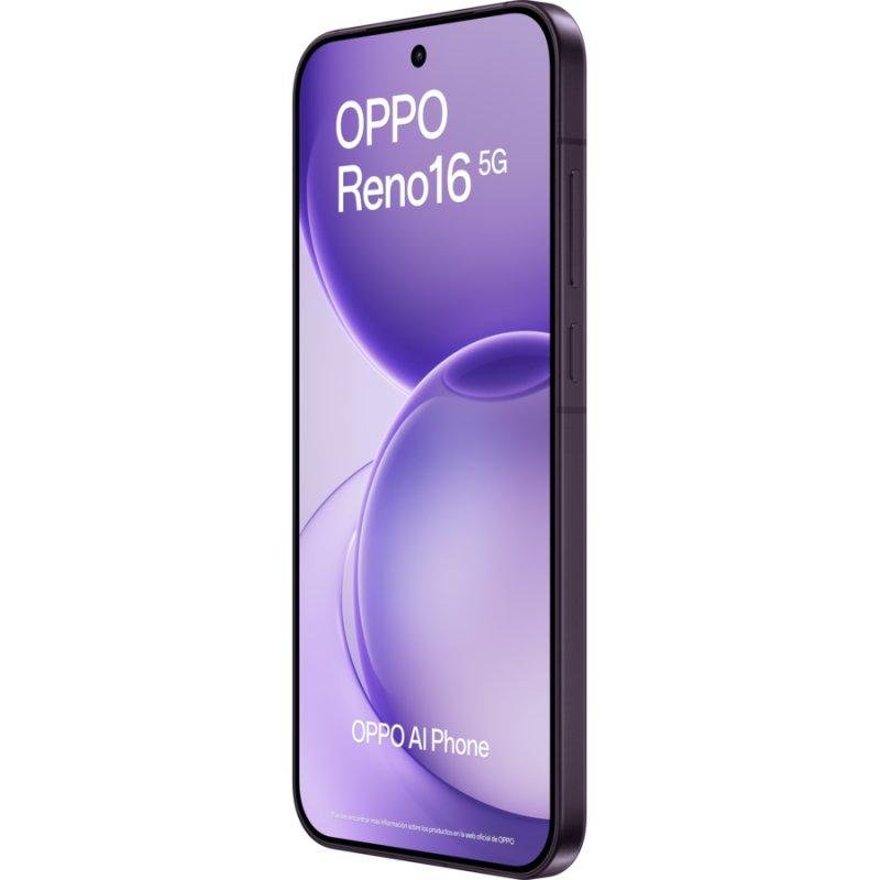 Detalle de OPPO Reno16 5G 8GB/512GB, 6,32'' – Fotografía avanzada y batería de larga duración en un diseño elegante