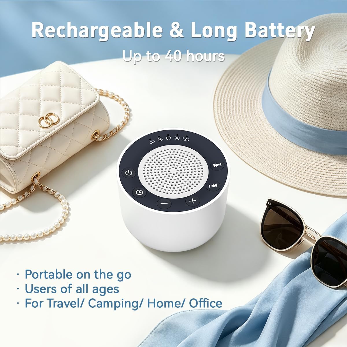 Detalle de Portable White Noise Machine with 30 Sounds