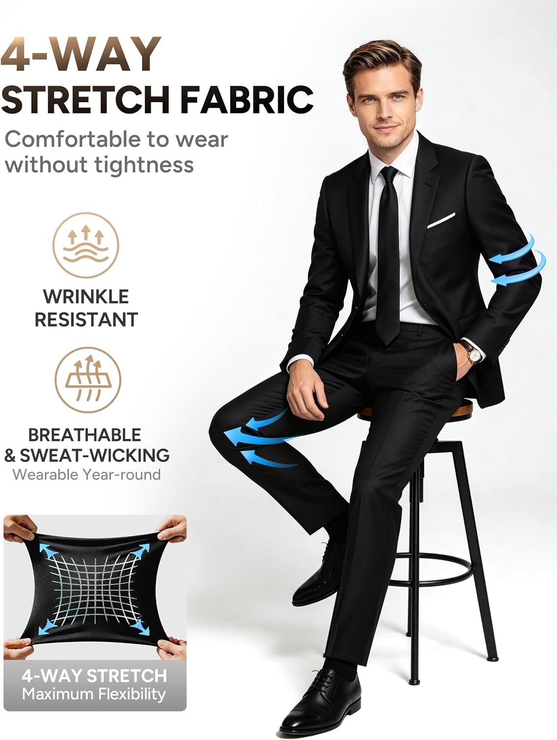 Detalle de Western Lion Men's Suit Set, 5-Piece