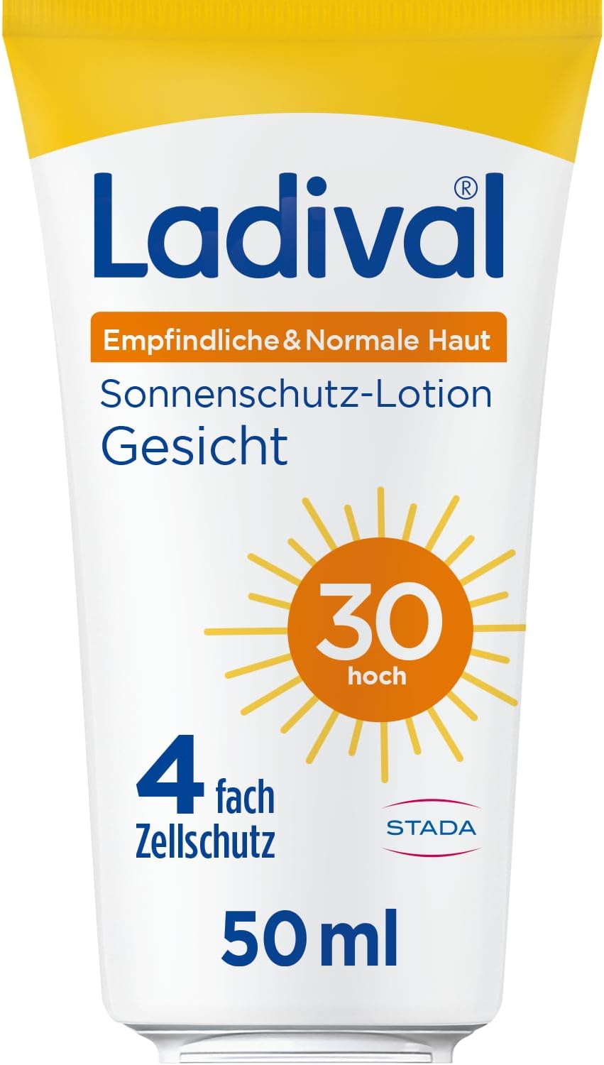 Detalle de STADA Ladival Sonnenschutz-Lotion Gesicht LSF 30 für empfindliche & normale Haut (50 ml)