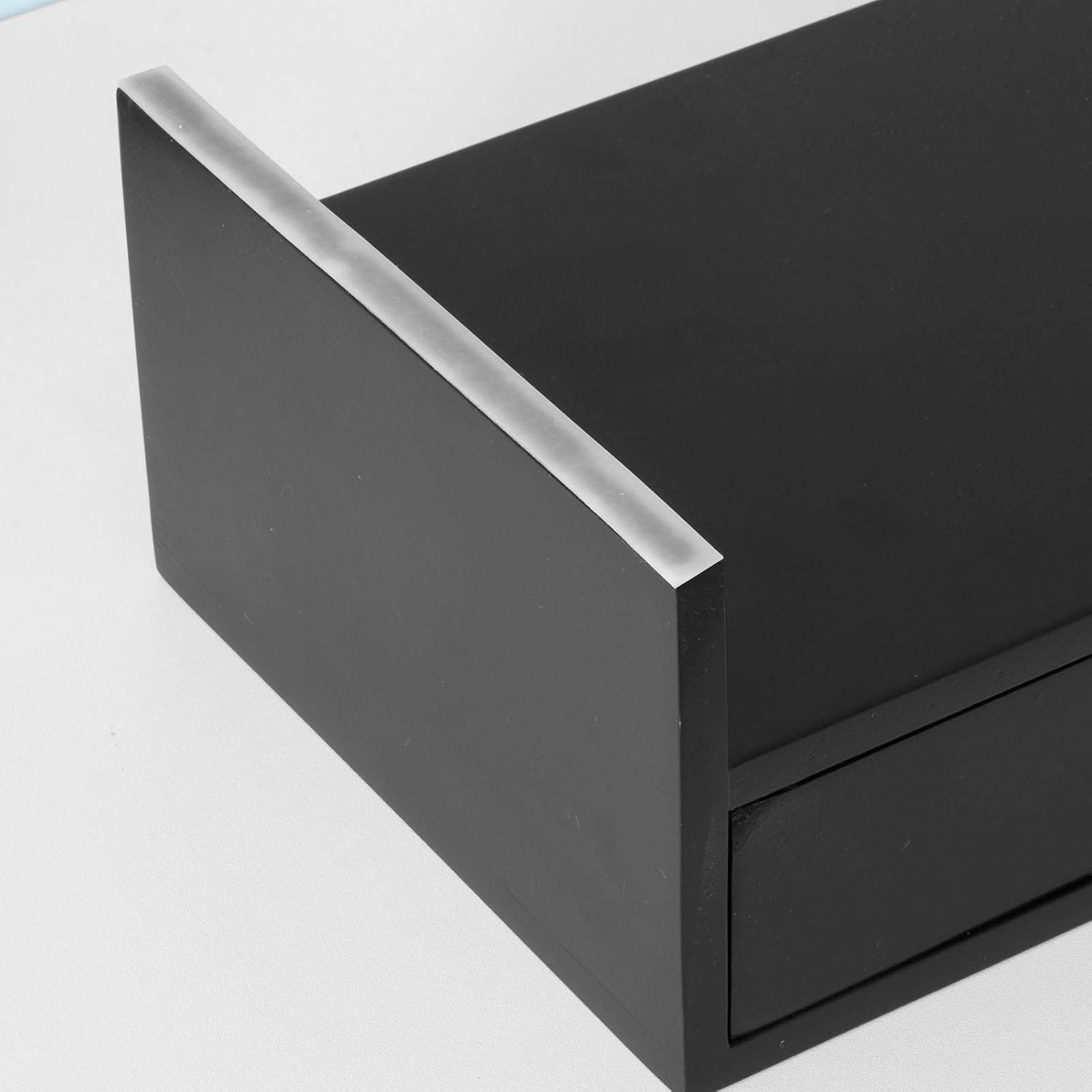 Thumbnail 5 de SoBuy BBF02-SCH Monitor Stand with Drawers for Dual Screens, Black MDF