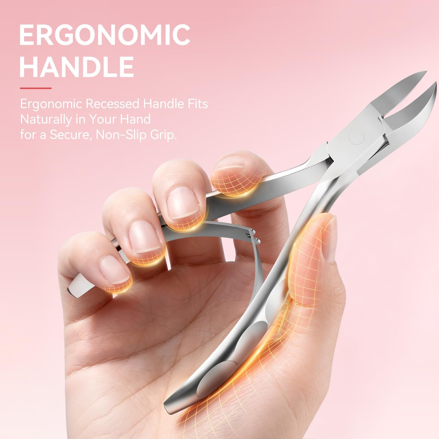 Thumbnail 3 de Auxmir Profi Nagelschere und Nagelzange – Set für dicke und eingewachsene Nägel (2 Stück) aus Edelstahl