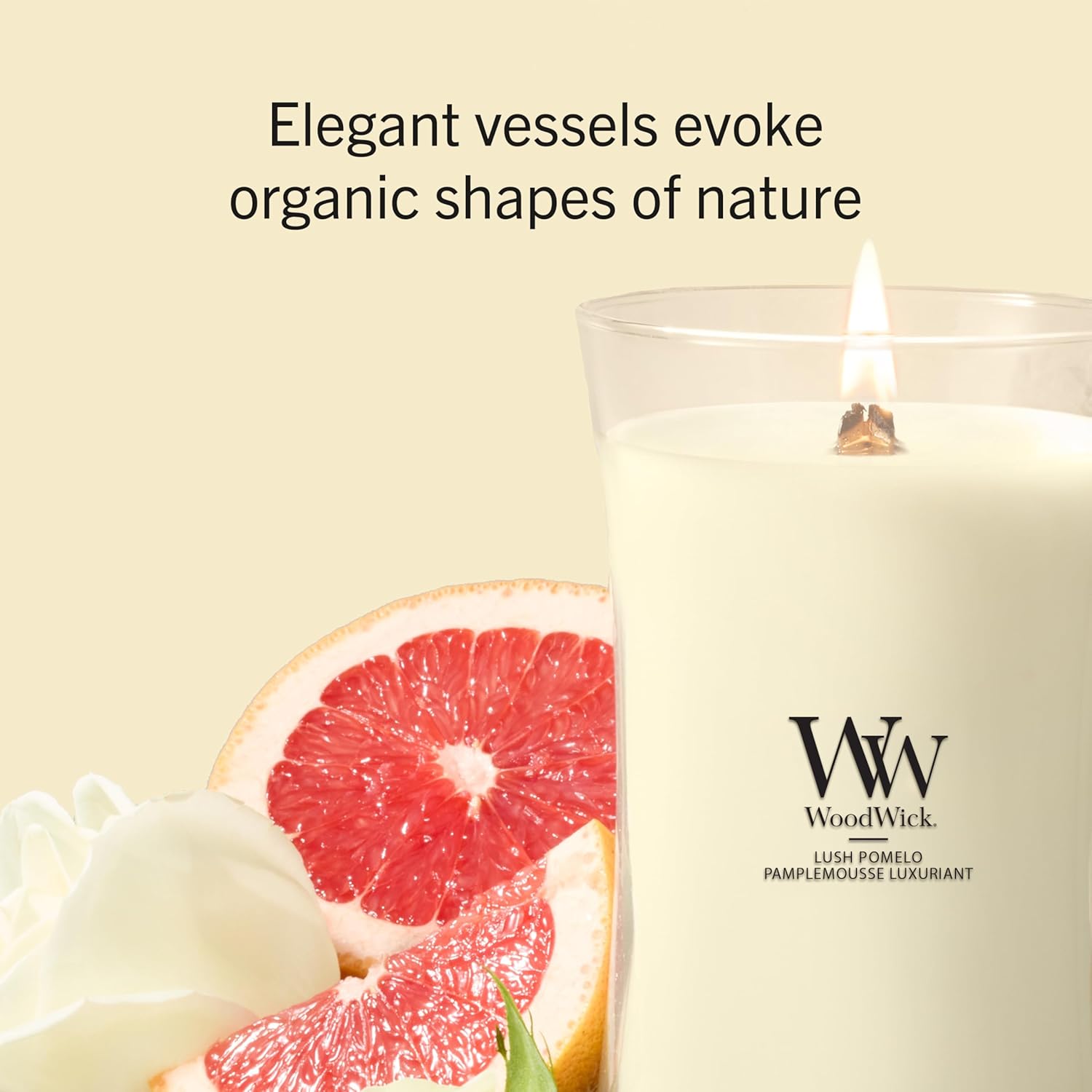 Thumbnail 3 de WoodWick Grande Bougie Lush Pomelo – Une ambiance lumineuse et果ambiance parfumée, idéale comme cadeau