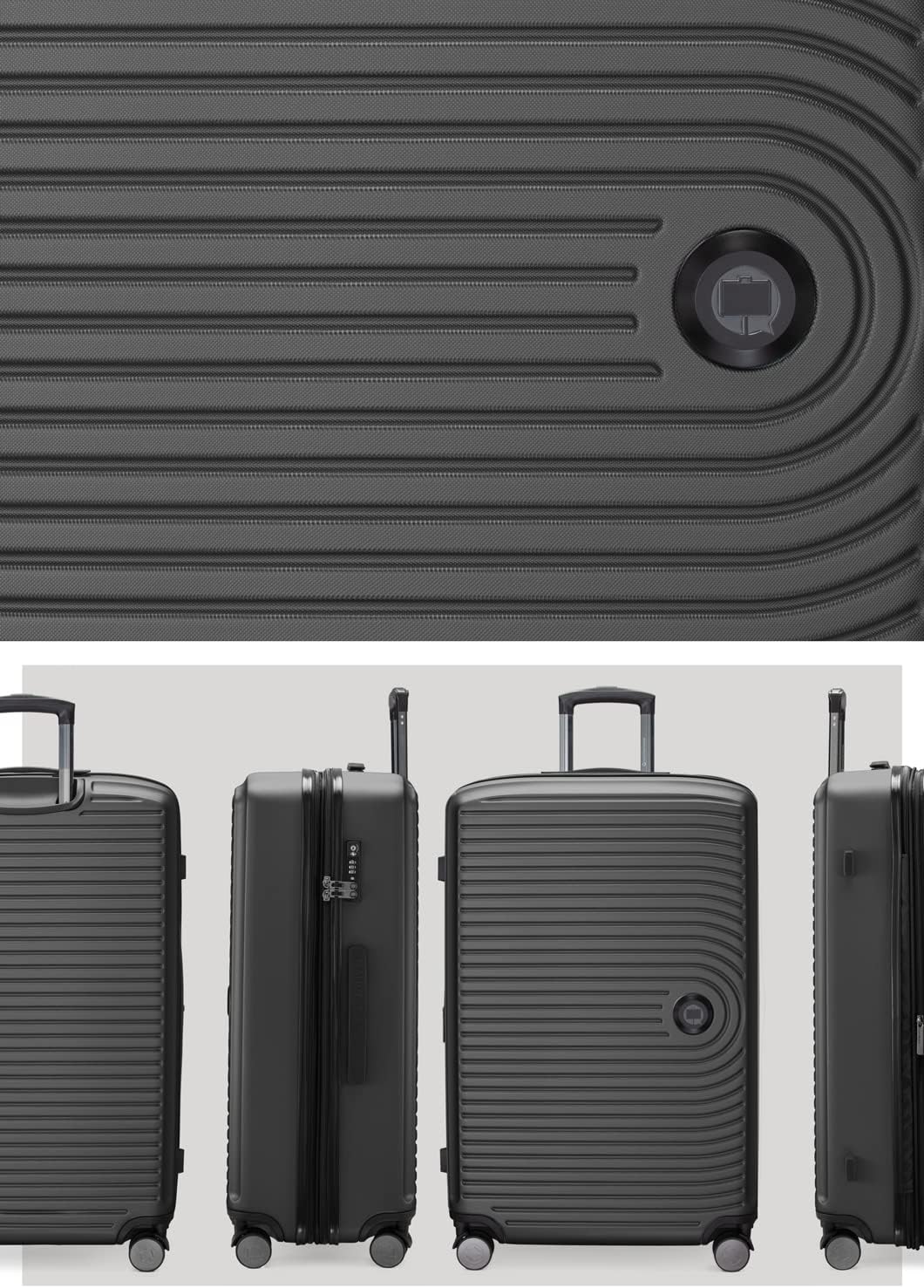 Detalle de Hauptstadtkoffer Mitte Grande Valise Rigide 130 L – Graphites