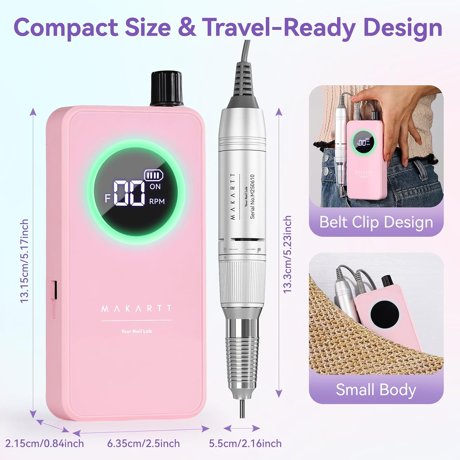 Thumbnail 4 de Makartt Rechargeable Nail Drill 35000RPM ๐