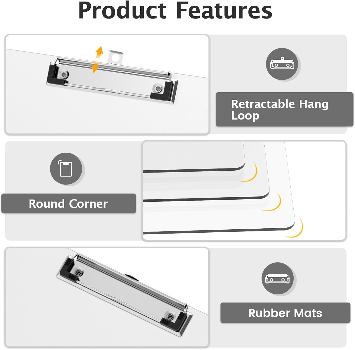 Thumbnail 2 de Macroclo Legal-Size Clipboard Set, Plastic