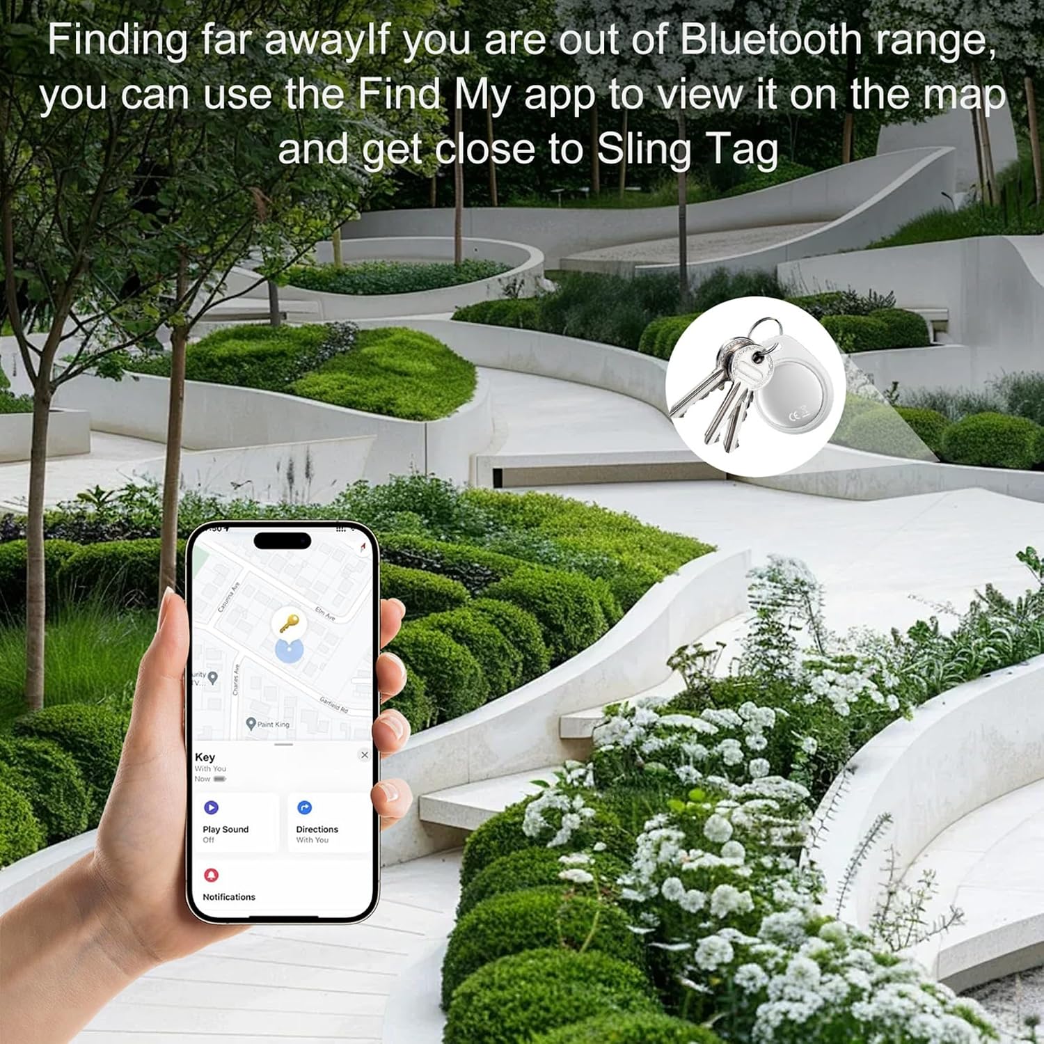 Thumbnail 3 de Key Finder Smart Air Tracker Tag (4-Pack) for Apple Find My on iPhone (iOS only) – IP67 waterproof
