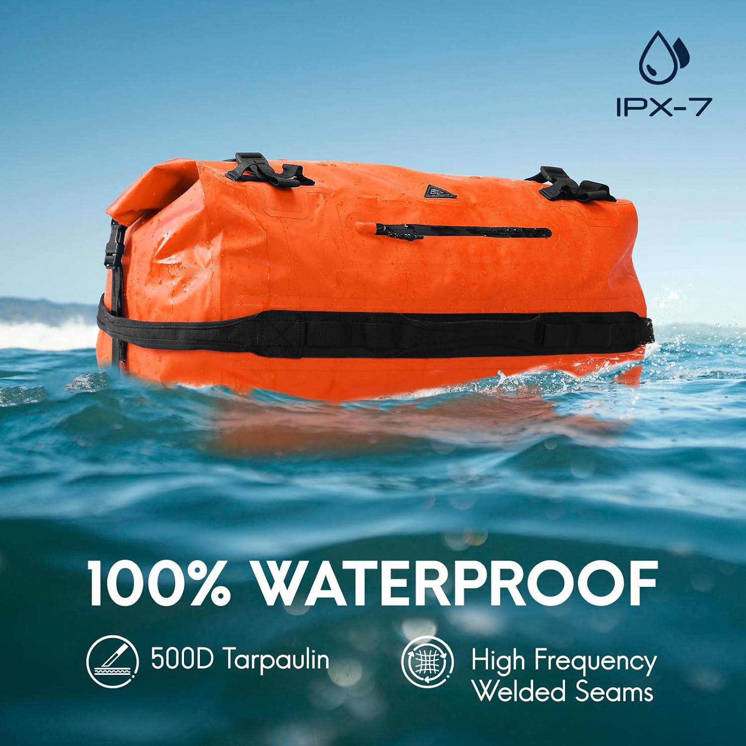 Thumbnail 1 de Haimont 60L Waterproof Dry Bag Roll-Top Duffel Backpack