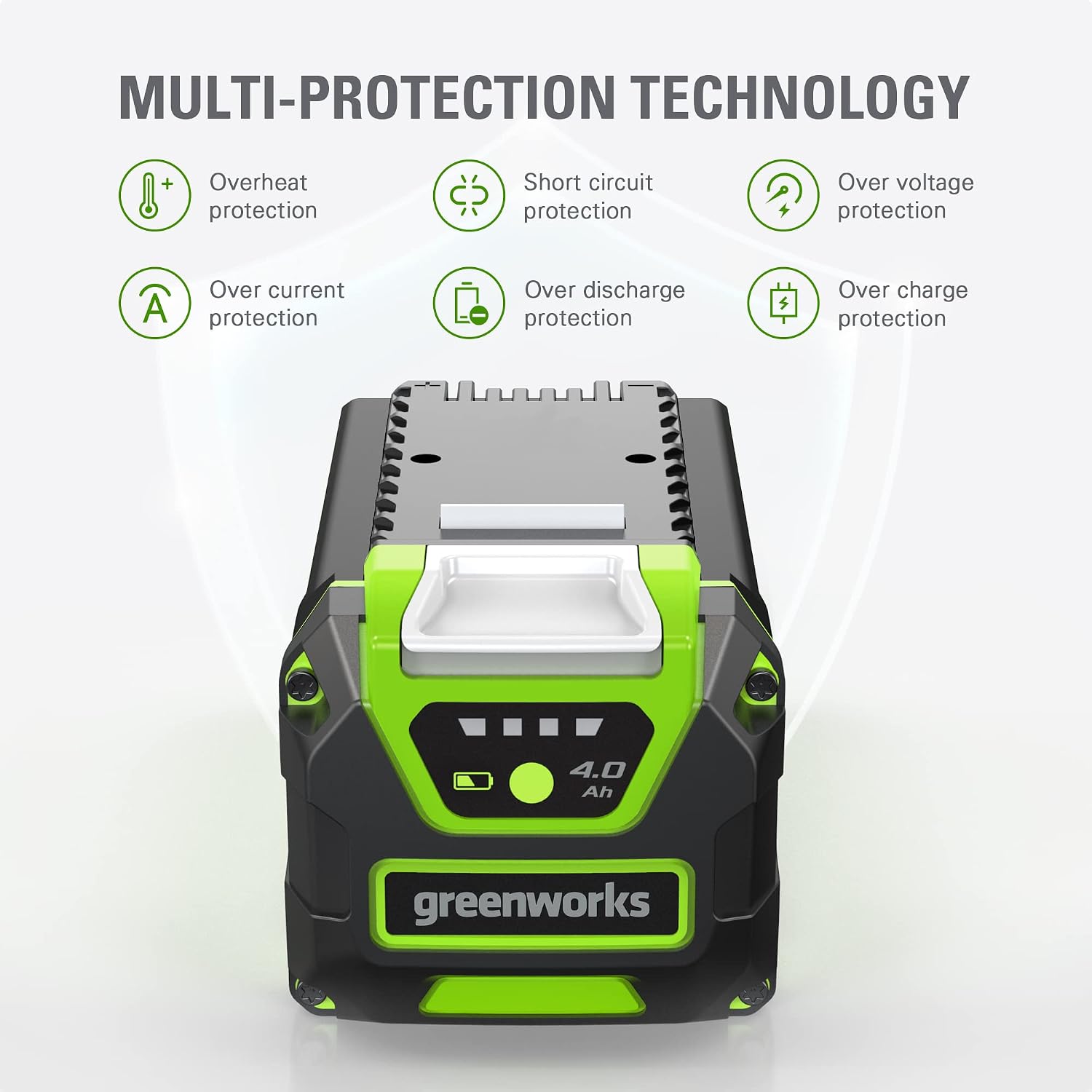 Detalle 2 de Greenworks lithium-ion battery 4.0Ah