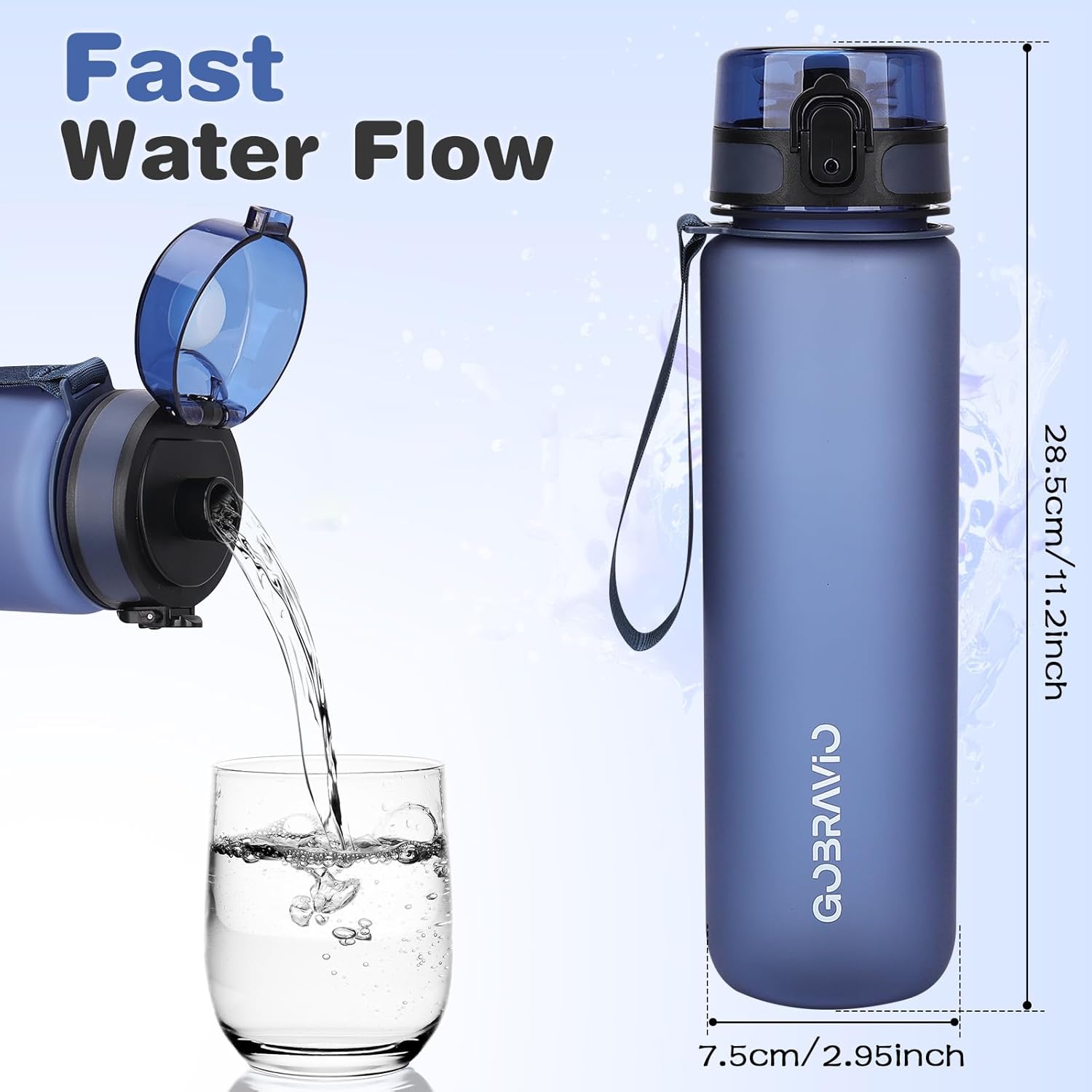 Thumbnail 3 de Gobravio 1L leakproof sports water bottle