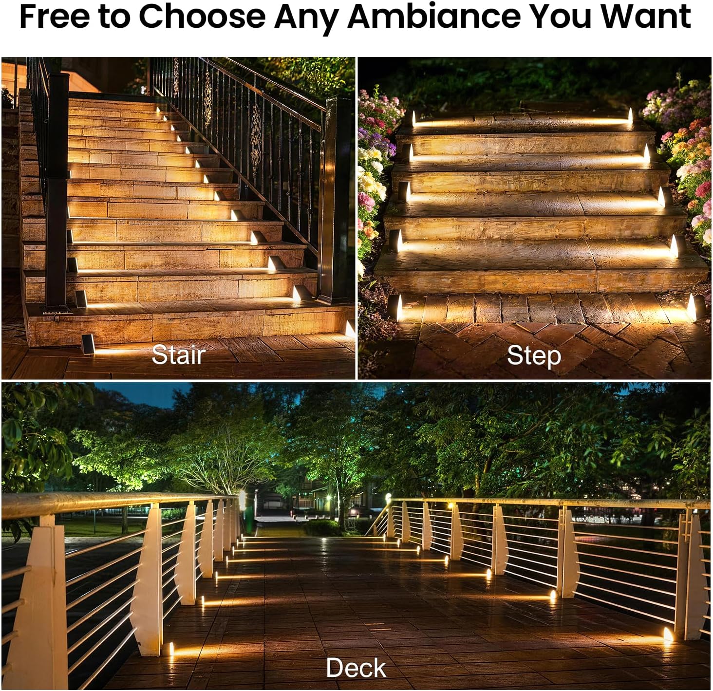 Thumbnail 6 de JEJOT Solar Step Lights, 12-Pack