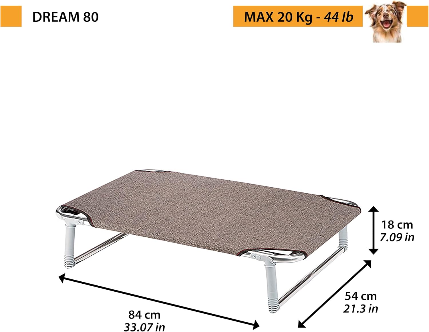 Detalle de Ferplast DREAM 80 lettino cane 84x54x18 cm