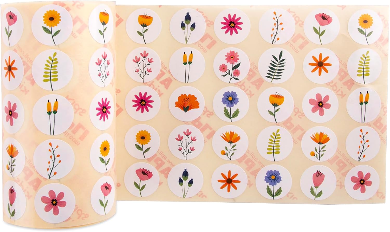 Thumbnail 3 de APLI Kids 19717 – Rouleau de gommettes fleurs sauvages, 900 stickers autocollants 20 mm
