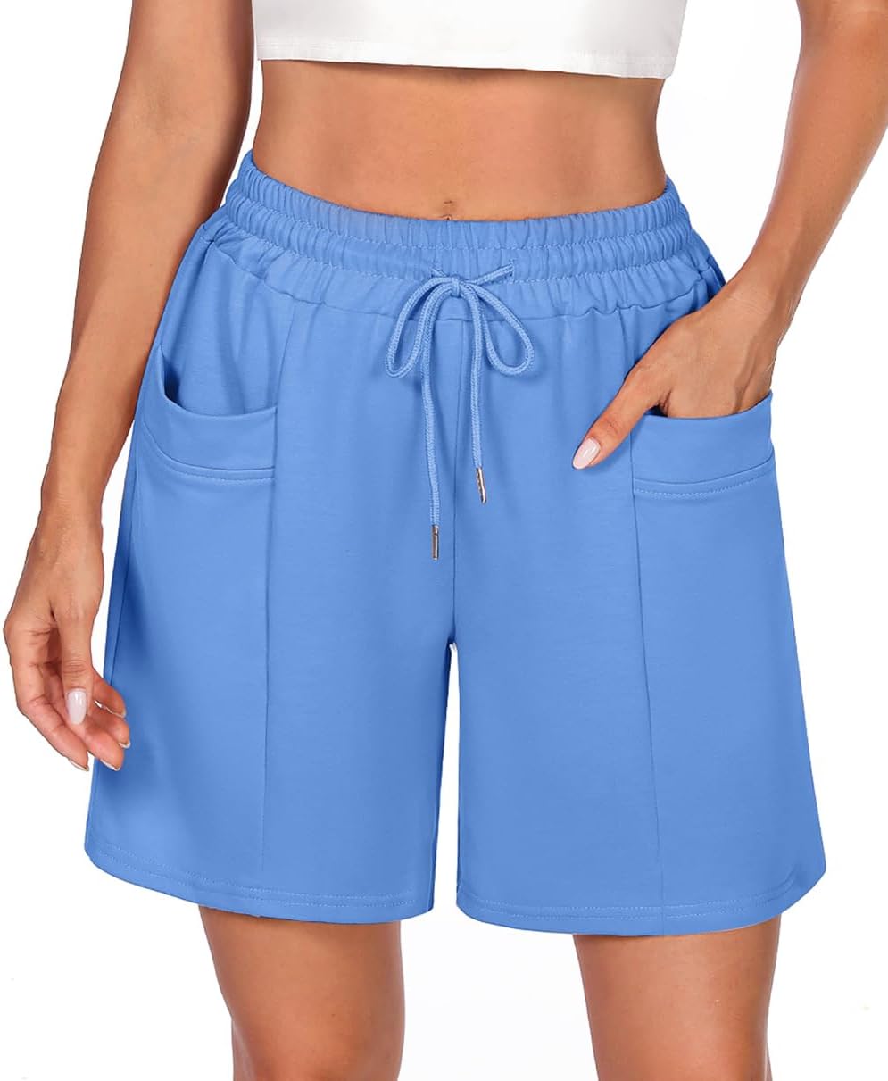 Thumbnail 6 de Demegimi Short Sport Femme avec 2 Poches – pour Yoga, Course, Fitness et Vélo