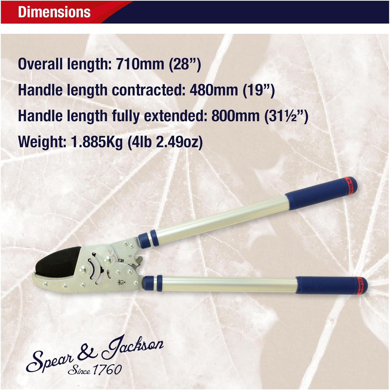 Thumbnail 5 de Spear & Jackson 8290RS Razorsharp Advance Heavy Duty Telescopic Ratchet Anvil Lopper