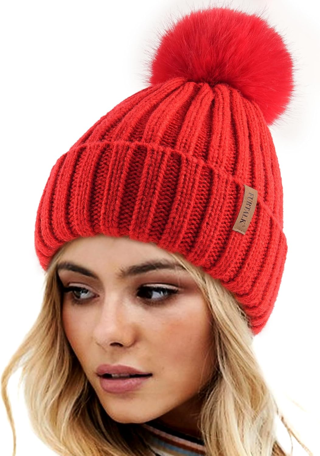 Thumbnail 6 de FURTALK Women's Knit Beanie, Acrylic